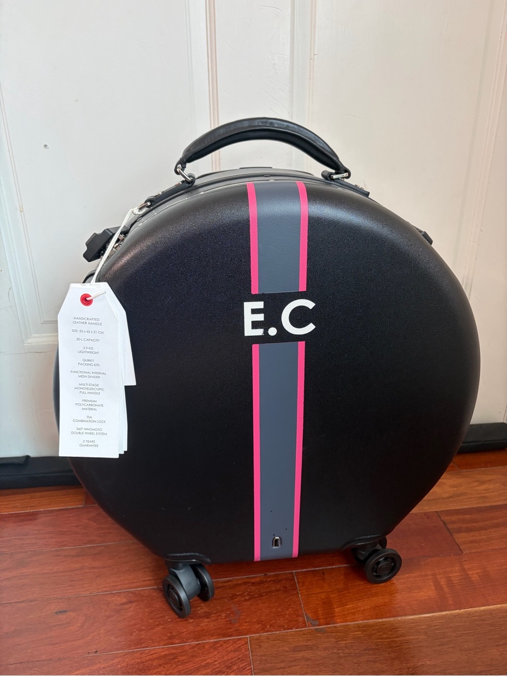 NWT OOKONN Round Carry-On Wheeled Luggage